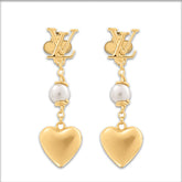 LV Heart Earrings